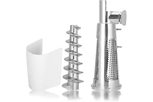 NIIYEN Fleischmühle Zubehör, Fleischmühle Anbau, Fleischmühle Tomaten Entsafter Schraube Welle Filterhülse Baffle Zubehör Food Chopper Zubehör für Kitchen Aid Mixer Anba