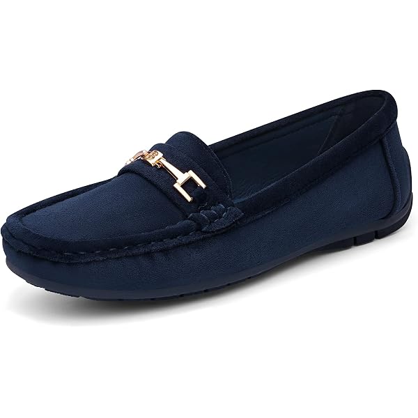 Alaso Mocassins Femme En Cuir Véritable - Chaussures Plates Confortables Loafers Pour Été, Sandales Ballerines Grande Taille 35-44