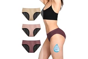 TIICHOO Period Pants Heavy Flow for Women Hipster Panties Soft Absorbent Maternity Postpartum Knickers