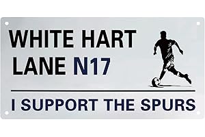 ONPERPOE Street Signs for Tottenham Hotspur, Tottenham Hotspur Gifts for Men Football Metal Sign Tottenham Hotspur Gifts for Boys Metal Poster Tottenham Merchandise Wall Decor Sign