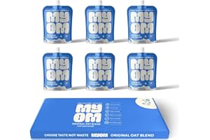 MYOM - Oat Drink - Makes 3 Litres - Vegan Plant Based with Vitamin D3, Vitamin B12 and Iodine - Low Sugar, Great Taste Oat - Dairy Free Plant-Based Milk - 6 x 65g (6 x 500ml)