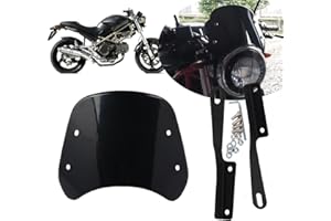 Heigoal Für Ducati Monster 400 600 620 695 750 900 996 1000 S2R S4R Windschutzscheibe Windschutz Deflektor Abdeckung Schutz