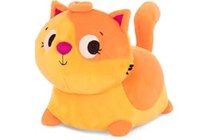 B. toys - Gatto arancione di peluche - Animale di peluche interattivo - Giocattolo per bambini che gattonano con movimenti e suoni - Giocattoli per neonati, bambini piccoli - Wobble 'n' Go, 6 mesi
