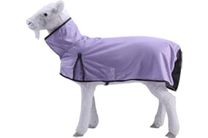 LEAFOREST Sheep Cover, Sheep Blankets for Show Lambs, Sheep Supplies Sheep Covers for Lambs (Purple, M)