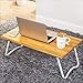Produktbild Deawecall Laptop-Tablett/Tablett, zusammenklappbar, mit Beinen, tragbar, für Bett Couch Boden, Studenten, Kinder, Holzmaserung, 80 cm