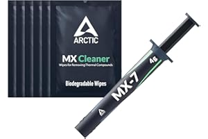 ARCTIC MX-7 (4 g, incl. MX-Cleaner) - Ultimate Performance Thermal Paste for CPUs, Consoles, Graphics Cards, Laptops, Very High Thermal Conductivity, Long Durability, Non-Conductive, Non-Capacitive