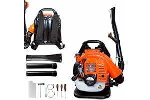 jhonsorr germany design Soffiatore a Scoppio 43 CC Spalla Zaino a Spalla ergonomico Professionale Potente per Foglie Omaggio 3 cacciaviti