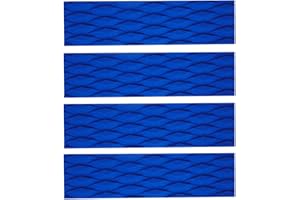 Sharplace 4 Pièces Ciel/Gris Diamant Rainuré Antidérapant EVA Surf Skimboard Planche de Surf Kiteboard Traction Pad Bar Deck Grip Cushion Tail Pads