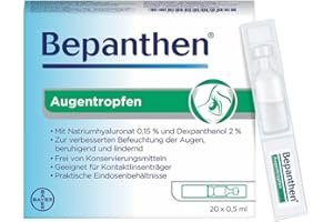 Bepanthen Augentropfen EDO Eindosenbehältnisse, 20 pzas Recipiente de una sola dosis