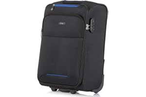 OCHNIK Mała walizka | Walizka miękka | Materiał: Nylon | Kolor: Czarny | Rozmiar: S | Wymiary: 54×36,50×22 cm | Pojemność: 44l | Wysoka jakość