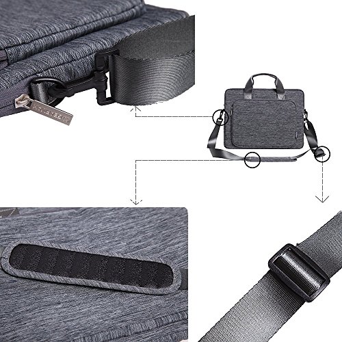 Acxeon Business Laptop Messenger Sling Umhängetasche Notebook Laptop Anzug Stoff Multifunktionale Fall Tragetasche für MacBook Pro / Air Surface pro 3 / 4 Notebook (15 “ ~ 15,4 “) - 7