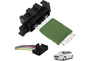 Wjelet Car Heater Blower Motor Resistor with Wiring Harness for Vauxhall Corsa D E Fiat Grande Punto Alfa Romeo Mito Replaces 13248240 77364061, 55702407