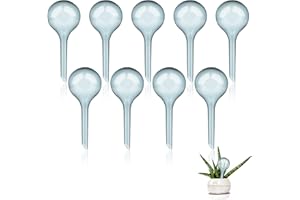 ALTcompluser 10 Pcs Plant Watering Bulbs, 5cm Plastic Watering Globes, Automatic Self-Watering Waterers System for Indoor Outdoor Plants (Blue)