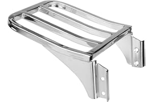 C-FUNN Universal Motorcycle Chrome Rear Backrest Luggage Rack For Harley Sportster XL1200 72 48 Nightster D