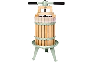 Easy Press™ 6L Apple Press for Fruit Cider Berry Wine - Extra 3x Free Press Bags, 4x Press Blocks & Double Handle - 3 Year Guarantee by Lacewing™ (6 Litre)