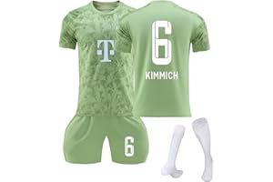 VVNHJA Trikot Kinder Fußball Trikot Set 23/24 Neues Hause/Auswärts Fussballtrikot Trainingsanzug Sportshirt Herren/Junge Football Training Tshirts, Shorts und Socken Anzug Outdoor Sport Trikot