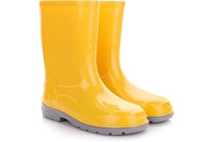 LEMIGO Kalosze gumowe dziecięce unisex dla chłopców i dziewczynek Buty przeciwdeszczowe OLI 20-35 EU