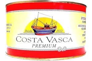 DESDE 1912 COSTA VASCA Acciughe Salate del Mar Cantabrico 13/14 Pesci per Strato COSTA VASCA - 5kg - [1 unitá]