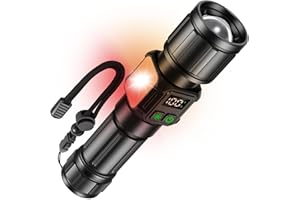 Svoko Torch Light High Power Rechargeable, IP67 Waterproof Led Charging Flashlight High Beam 2km Long Range with 9 Light Mode