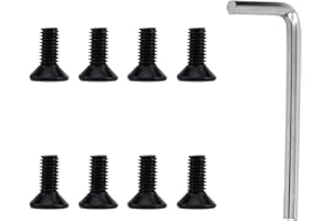 Penitue 8pcs Replacement Screws for Delta & Shimano SPD Cleats, Durable Cycling Shoes Clips Screws with Wrench Compatible with Spin Bike Clipless Shoes