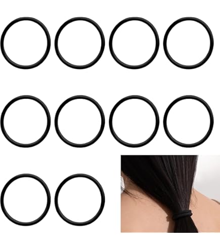 Set Di 2 Elastici Per Capelli - NERO - - 3.50 - Foto 6