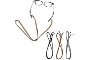 FRXVUC 3 Pezzi Catene per Occhiali da Sole e da Vista, Laccio Antiscivolo, Cinturino Regolabile, per Donna Uomo