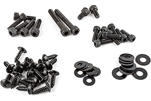 Viti carenatura STR8 acciaio, nero per MBK Booster Rocket/Yamaha BW's