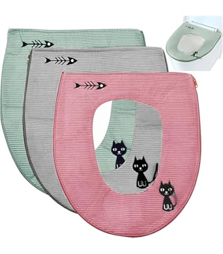 HOUSSE DE SIÈGE De Toilette Douce Et Extensible Pour Toilettes En Forme