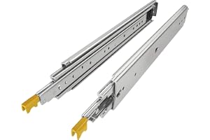 Junker 1 par utdrag för tung last KV2-200-H76-L1300-LC 1300 mm med lock-in/out spärrfunktion, fullständig utdragen max. belas