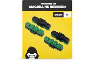 ‎GORILLA BIKES Gorilla Bikes E-Bike Bremsbeläge I Für Magura HS Bremsen HS11 HS22 HS24 HS33 HS 33 RE HS 33 R Urban HS 33 R Trial HS 33 R Firmtech HS 33 R HSI I 2 Paar I Hohe Bremsleistung I Langlebig & Passgenau
