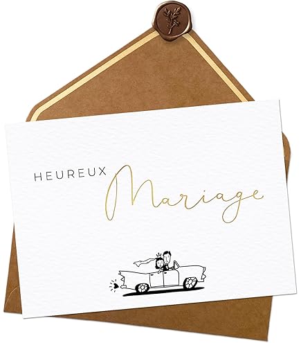 Edition Seidel Biglietto Auguri Matrimonio - Carta Premium Con Stampa