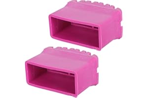 jojofuny Lot de 2 échelles télescopiques antidérapantes en caoutchouc de rechange pour escalier à pieds pour échelle/pièces de rechange (Rosy)
