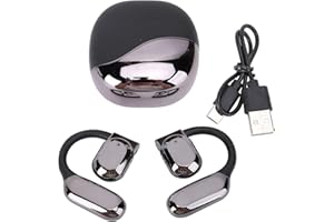 ALOMEJOR Auriculares de Traducción del Idioma en Tiempo Real, Criates de Audiencias de Traductor Inalámbrico, Fácil de Operar, Traducción en Tiempo Real (BLACK)