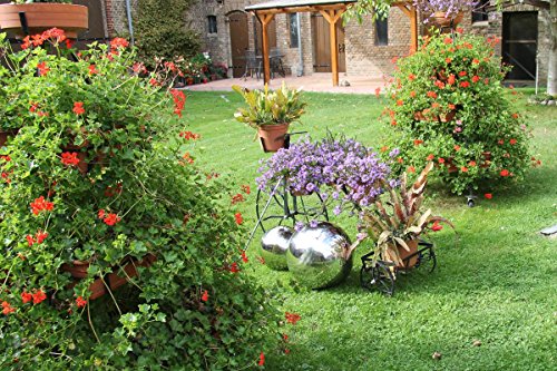 3x Edelstahlkugel Ball poliert 8cm Ø Schwimmkugel Dekoration Rosenkugel - 8