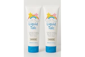AAKSH 555 Pack of 2 Liquid Talc Anti Chafing Baby Cream (200ml Care Pack) Protect Delicate Baby Skin - Keeps Baby Skin Soft and Prevent Chafing/Protects Sensitive Skin[Developed in The UK]