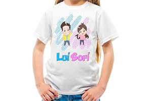 MAGLIERIA CONFORTI novità Maglietta Youtuber Fumetto Lui Bambino e Sofi Bambina Ver.7 Unisex