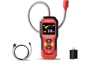 SENSYX Rechargeable HVAC Refrigerant Leak Detector, Halogen Freon Sniffer, Air Conditioning Detection, Automotive Gas Finder (SFD201 Refrigerant&Combustible Gas Detector)