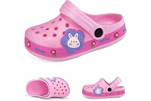 HITOPTEU Sabots Mules Enfant Pantoufles été Respirant Chaussures de Jardin Fille Garçon Dinosaure Sandales de Plage Maison Antidérapant Chaussons