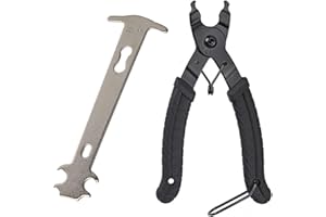 DGOSPSTIME Pince à chaîne de vélo - Outil de dérivation de chaîne et jauge de chaîne, mini pince à chaîne de vélo, pince à maillons, pince à liaison de vélo, pince portable pour vélo de route et VTT