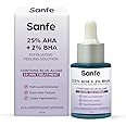 Sanfe 25% AHA + 2% BHA Peeling Solution For Face & Body | Exfoliates, De-tan & Removes Ingrown Hairs | Serum | 10min Treatment, 30ml 1.5% W/w Salicyric Acid