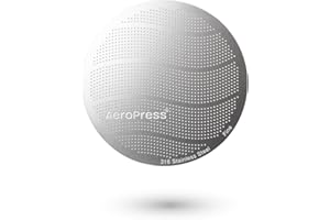 Filtre réutilisable en acier inoxydable pour AeroPress – Filtre métallique pour cafetières AeroPress standard, 1 unité.