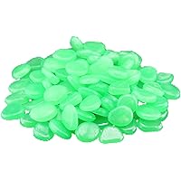 Leuchtstein, 500 Stücke Leuchtende Steine, Leuchtsteine Stein Garten Gehweg, Garten Dekorative Steine für Gehwege…