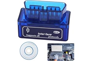 PENNLE Mini Bluetooth Code Reader, Scanner Car Automotive Engine Scanner for Android and Windows, ELM327 Diagnostic Scan Tool, Check Engine Code Reader with Fault Code Reader (V2.1)