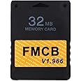 BITFUNX PS2 Fat FMCB Free McBoot Card v1.966, Memory Card for PS2 Fat Console - Plug & Play Video Game Adapter with No Lag (32MB Memory Card for PS2)