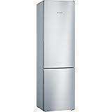 Bosch KGV39VLEAS Serie 4, Frigorifero combinato da libera installazione, LowFrost, Cassetti VitaFresh, Luce LED, Acciaio, 201
