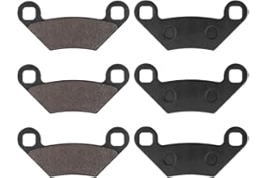 SOLLON Brake Pads Front and Rear for Polaris Sportsman 850 2009-2018, Sportsman 800 2012-2014, Sportsman 550 2009-2014, Sportsman 500 2009