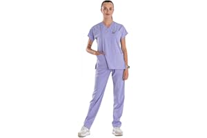 ELLYSHINE Professional Medical Uniforms & Scrubs - Soft Stretch Fabric Scrubs Uniforms Women Set - Scrub Top and Scrub Bottom
