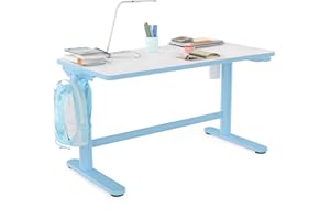 ‎SANODESK SANODESK Höhenverstellbarer Kinderschreibtisch/ergonomischer Schreibtisch - 100×60 SD1 (ohne Stuhl, Blau)