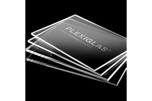 AtHaus Acrylglas PLEXIGLAS® PMMA XT – 2 mm Stärke – 400 x 400 mm | Glasklare & UV-beständige Kunststoffplatte…