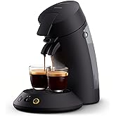 Philips Senseo Original Plus Kaffeepadmaschine, Schwarz, Intensitätsauswahl, Coffee Boost-Technologie, hergestellt aus recyce